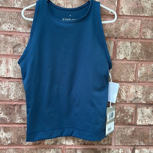 NWT Everlane The Perform Tank and Leggings Set Atlantic Deep Aegean Blue Size Xs - Picture 6 of 16